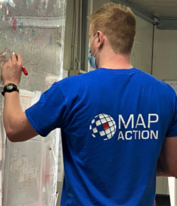 MapAction volunteer in Haiti after the earthquake